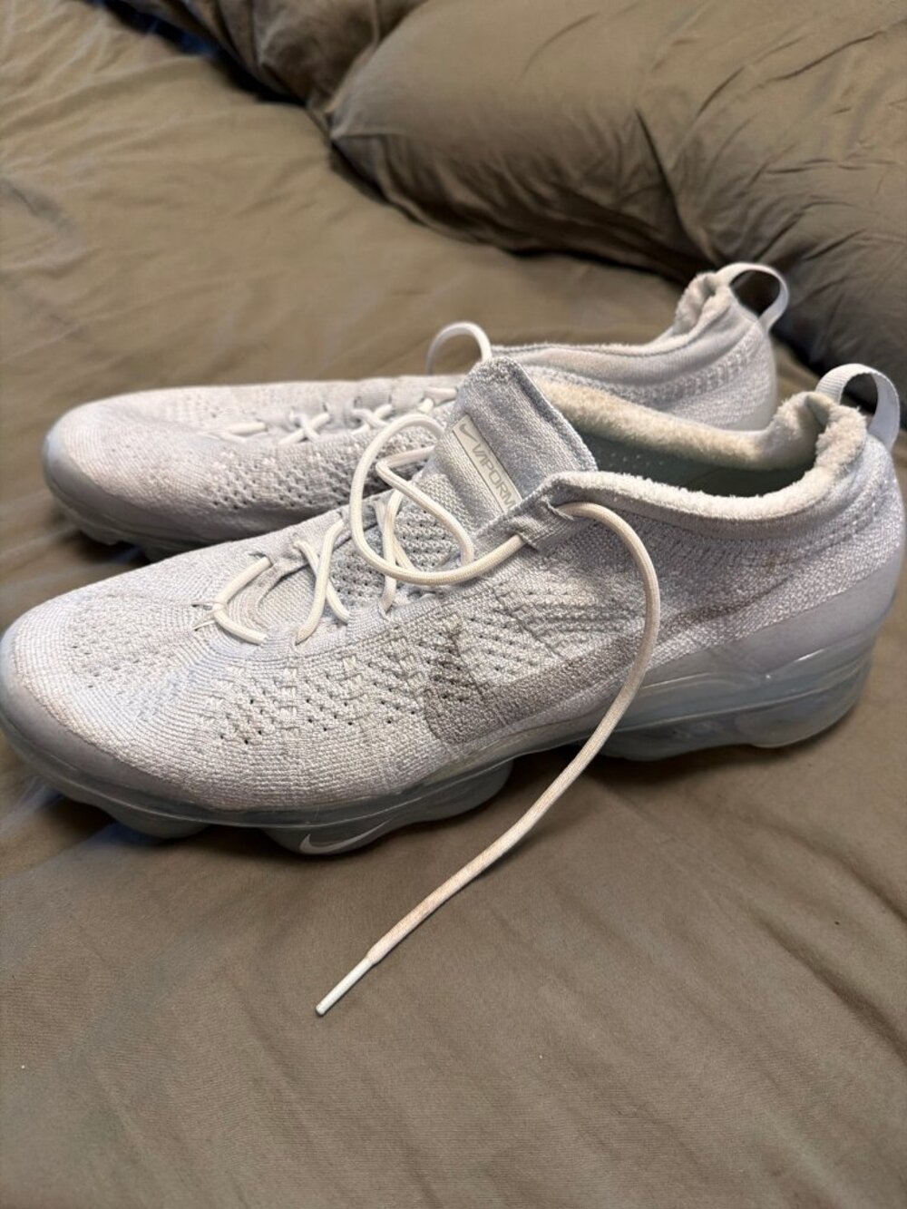 Nike Air VaporMax Flyknit 2023 "Pure Platinum" — Men's Size 13